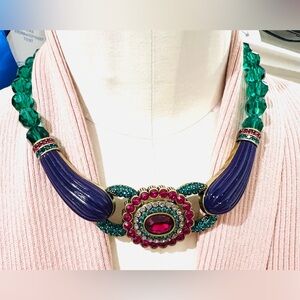 Heidi Daus “Collector’s Edition” convertible necklace 2 in 1 EUC